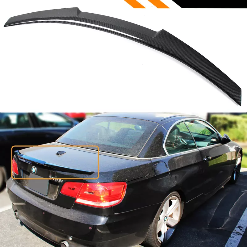Carbon Fiber Trunk Spoiler for BMW E93 3 Series Convertible (2006–2013) Carbon Fiber Trunk Spoiler for BMW E93 3 Series Convertible (2006–2013)