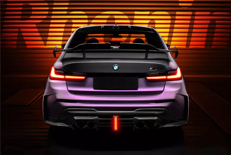 2021-UP BMW M3 G80 BKSSII Style Rear Bumper W/ Exhaust Tips