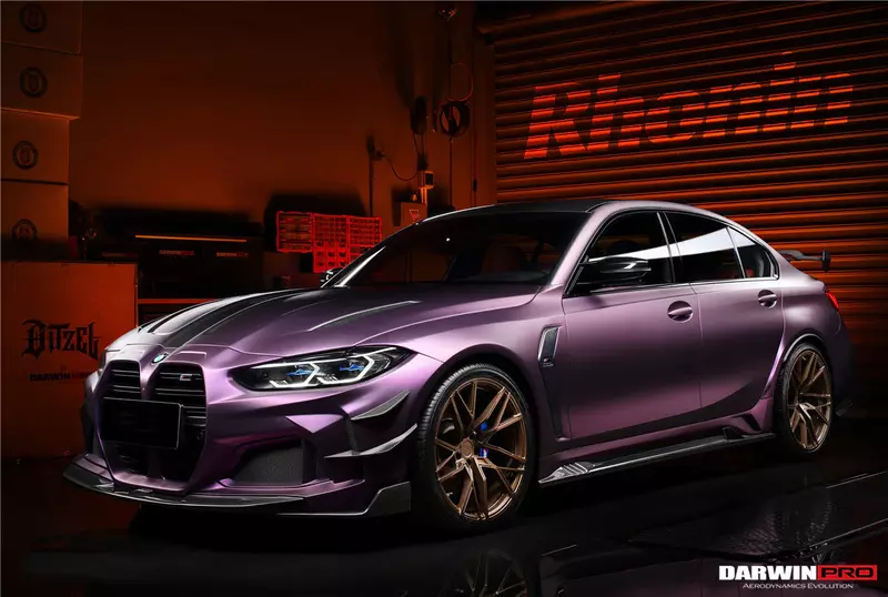 2021-UP BMW M3 G80 G81 BKSSII Style Front Bumper, Front Fender & Side Skirts Kit