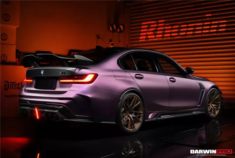 2021-UP BMW M3 G80 BKSSII Style Rear Bumper W/ Exhaust Tips
