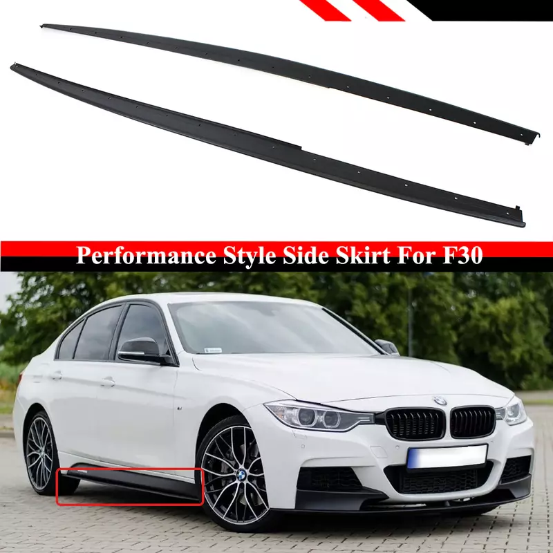 BMW 3 Series Side Skirts – Matte Black (2012–2018) BMW 3 Series Side Skirts – Matte Black (2012–2018)
