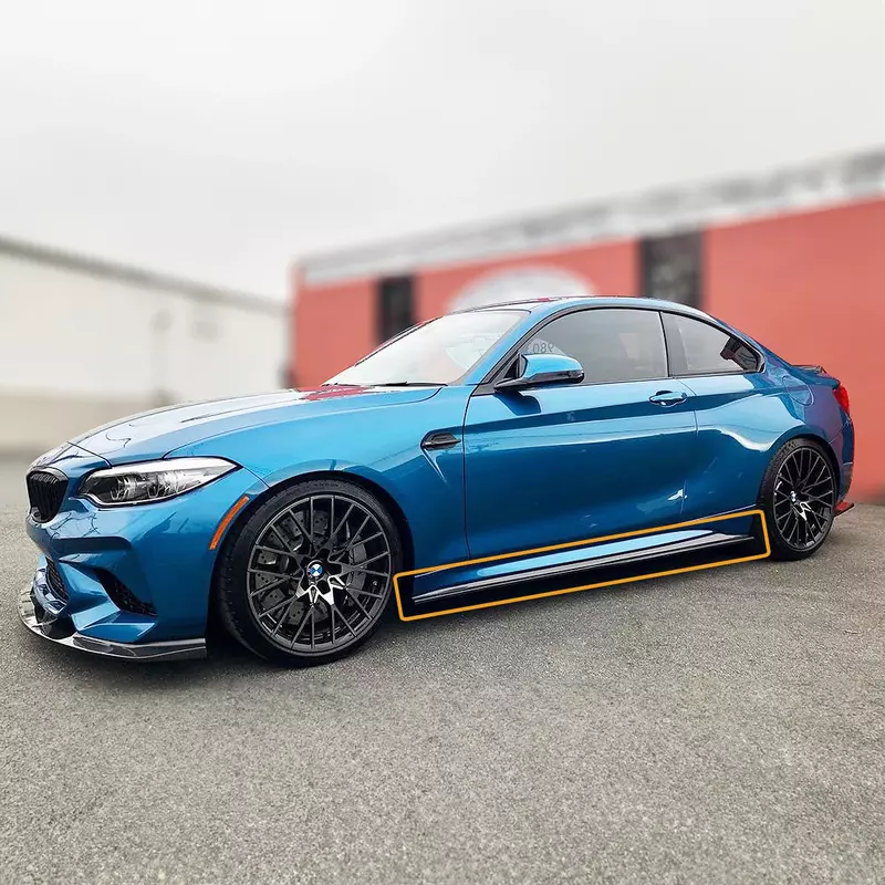 Carbon Fiber Side Skirts for BMW M2 F87 (2016–2021) – PS Style Carbon Fiber Side Skirts for BMW M2 F87 (2016–2021) – PS Style