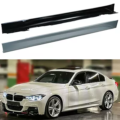 BMW 3 Series Side Skirts – Satin Black (2012–2018)