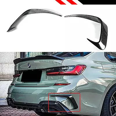 BMW G20 3 Series Carbon Fiber Rear Bumper Trims (2019–2022) – All Models BMW G20 3 Series Carbon Fiber Rear Bumper Trims (2019–2022) – All Models