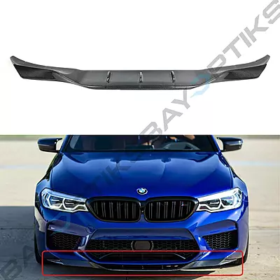 Carbon Fiber Center Chin Lip Spoiler – For BMW F90 M5 (2018–2020, Pre-LCI) Carbon Fiber Center Chin Lip Spoiler – For BMW F90 M5 (2018–2020, Pre-LCI)