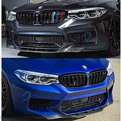Carbon Fiber Center Chin Lip Spoiler – For BMW F90 M5 (2018–2020, Pre-LCI) Carbon Fiber Center Chin Lip Spoiler – For BMW F90 M5 (2018–2020, Pre-LCI)