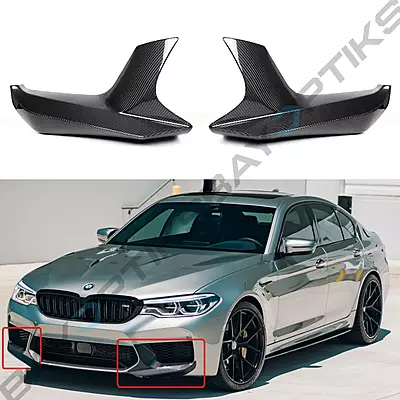 Carbon Fiber Front Bumper Splitters – M Performance Style for BMW F90 M5 (2018–2020) Carbon Fiber Front Bumper Splitters – M Performance Style for BMW F90 M5 (2018–2020)