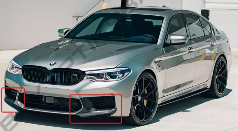 Carbon Fiber Front Bumper Splitters – M Performance Style for BMW F90 M5 (2018–2020) Carbon Fiber Front Bumper Splitters – M Performance Style for BMW F90 M5 (2018–2020)