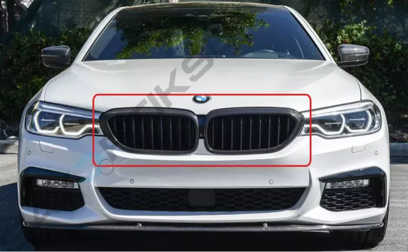 Real Carbon Fiber Grille Insert Trim Covers for BMW G30/G38 5 Series (2017–2020) Real Carbon Fiber Grille Insert Trim Covers for BMW G30/G38 5 Series (2017–2020)