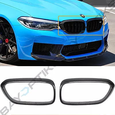 Real Carbon Fiber Grille Insert Trim Covers for BMW F90 M5 (2018–2020 Pre-LCI) Real Carbon Fiber Grille Insert Trim Covers for BMW F90 M5 (2018–2020 Pre-LCI)