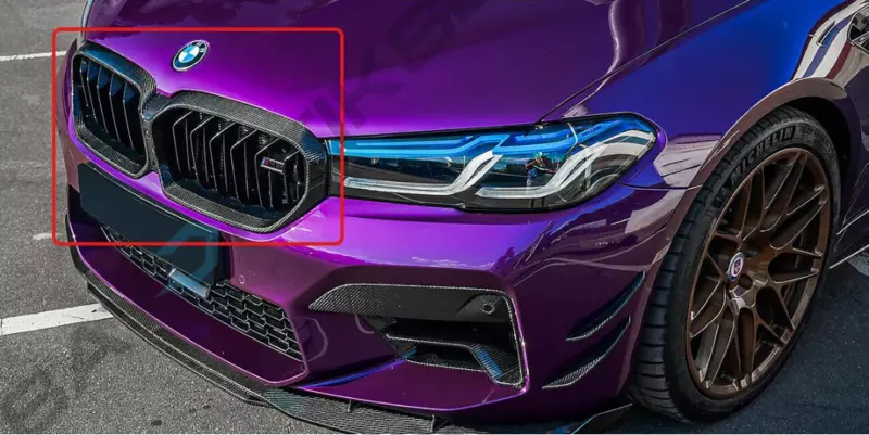 Real Carbon Fiber Grille Insert Trim Covers for BMW F90 M5 (2021–2023 Facelift) Real Carbon Fiber Grille Insert Trim Covers for BMW F90 M5 (2021–2023 Facelift)