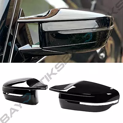 G8X M Horn Style Gloss Black Side Mirror Covers (V2) for BMW G30/G31/G38 5 Series (2017–2023) G8X M Horn Style Gloss Black Side Mirror Covers (V2) for BMW G30/G31/G38 5 Series (2017–2023)