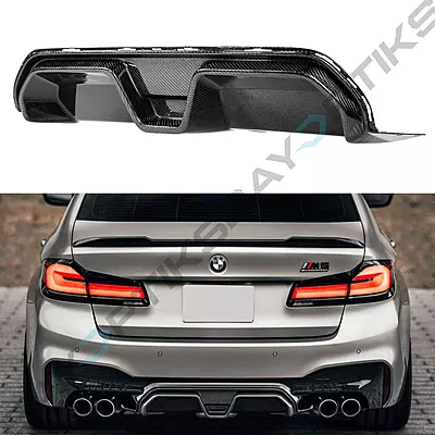 CS Style Carbon Fiber Center Rear Diffuser for BMW F90 M5 (2018–2023) CS Style Carbon Fiber Center Rear Diffuser for BMW F90 M5 (2018–2023)