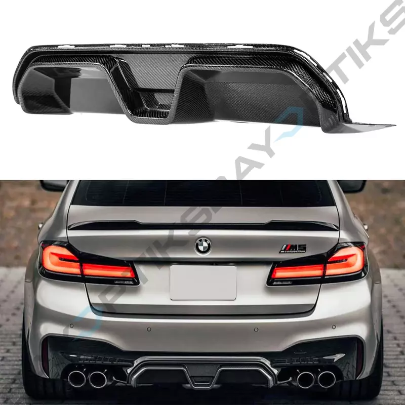 CS Style Carbon Fiber Center Rear Diffuser for BMW F90 M5 (2018–2023) CS Style Carbon Fiber Center Rear Diffuser for BMW F90 M5 (2018–2023)