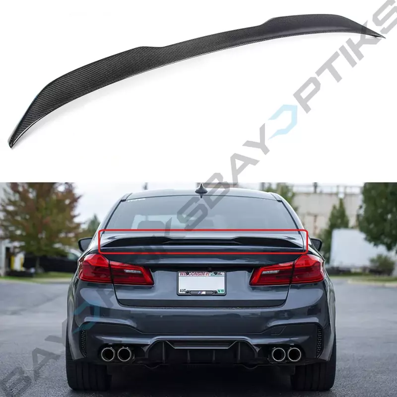 M Performance Competition Style Carbon Fiber Trunk Spoiler for BMW G30 5 Series & F90 M5 (2017–2023) M Performance Competition Style Carbon Fiber Trunk Spoiler for BMW G30 5 Series & F90 M5 (2017–2023)