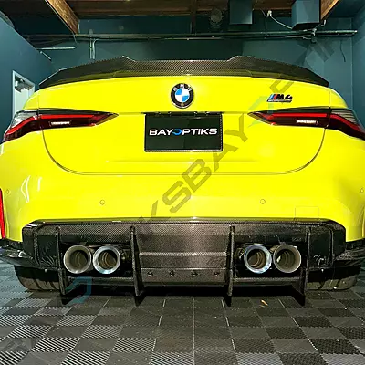 7-Piece Carbon Fiber Race Rear Diffuser Kit – Fits BMW G80 M3 / G82 M4 (2021+) 7-Piece Carbon Fiber Race Rear Diffuser Kit – Fits BMW G80 M3 / G82 M4 (2021+)