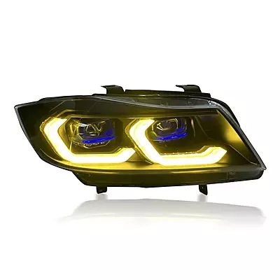E90 3 Series Sedan Laser Style LED Headlights V3 CSL Yellow/White (2005β2012) E90 3 Series Sedan Laser Style LED Headlights V3 CSL Yellow/White (2005β2012)