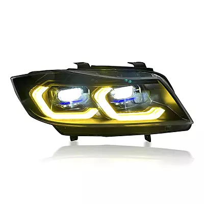 E90 3 Series Sedan Laser Style LED Headlights V3 CSL Yellow/White (2005β2012) E90 3 Series Sedan Laser Style LED Headlights V3 CSL Yellow/White (2005β2012)