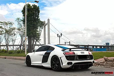 2006–2015 Audi R8 DPGT Style Rear Bumper with Exhaust Tips | Coupe & Spyder 2006–2015 Audi R8 DPGT Style Rear Bumper with Exhaust Tips | Coupe & Spyder
