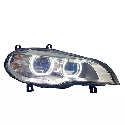E70 X5 Facelift Style LED Headlights w/Etched DTM Rings (2007β2013) E70 X5 Facelift Style LED Headlights w/Etched DTM Rings (2007β2013)