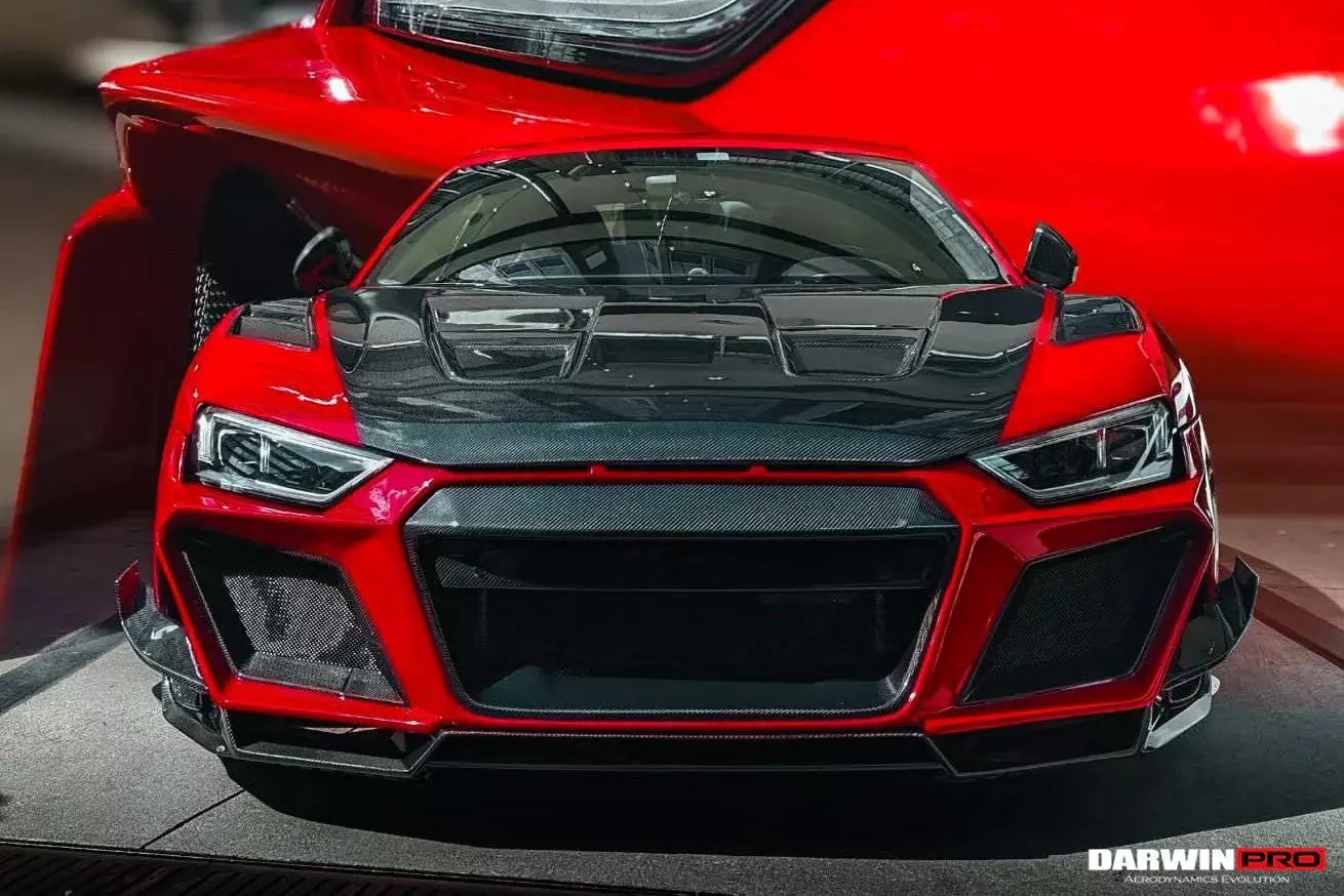 2016–2023 Audi R8 Coupe & Spyder IMPII Style Carbon Fiber Hood | Lightweight Aero Upgrade 2016–2023 Audi R8 Coupe & Spyder IMPII Style Carbon Fiber Hood | Lightweight Aero Upgrade