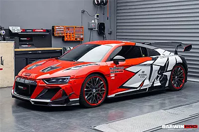 Audi R8 Coupe & Spyder IMPII Style Carbon Fiber Side Skirt Add-Ons | Overlay Aero Upgrade Audi R8 Coupe & Spyder IMPII Style Carbon Fiber Side Skirt Add-Ons | Overlay Aero Upgrade