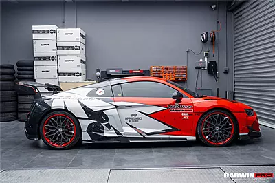 Audi R8 Coupe & Spyder IMPII Style Carbon Fiber Side Skirt Add-Ons | Overlay Aero Upgrade Audi R8 Coupe & Spyder IMPII Style Carbon Fiber Side Skirt Add-Ons | Overlay Aero Upgrade