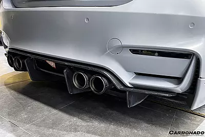 BMW M3 F80 / M4 F82 SM Style Carbon Fiber Rear Diffuser & Lip Kit (2014β2020) BMW M3 F80 / M4 F82 SM Style Carbon Fiber Rear Diffuser & Lip Kit (2014β2020)