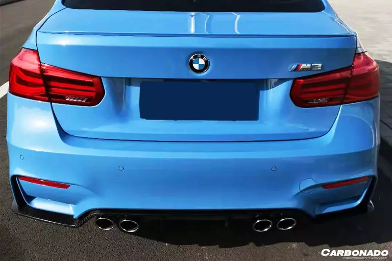 BMW M3 F80 & M4 F82 D Style Carbon Fiber Rear Diffuser (2014–2020)