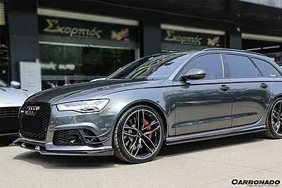 2013–2018 Audi RS6 Avant BS Style Carbon Fiber Front Lip | Performance Aero Upgrade 2013–2018 Audi RS6 Avant BS Style Carbon Fiber Front Lip | Performance Aero Upgrade