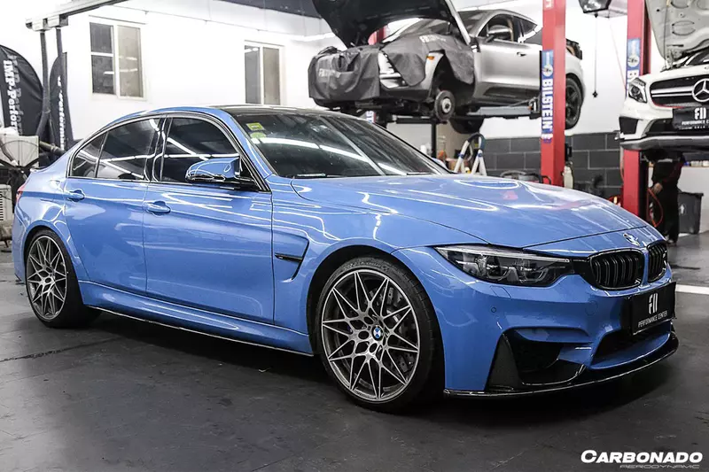 BMW M3 F80 & M4 F82 MP Style Carbon Fiber Side Skirts Under Boards (2014β2020) BMW M3 F80 & M4 F82 MP Style Carbon Fiber Side Skirts Under Boards (2014β2020)