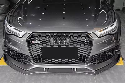 2013–2018 Audi RS6 Avant BS Style Carbon Fiber Front Lip | Performance Aero Upgrade 2013–2018 Audi RS6 Avant BS Style Carbon Fiber Front Lip | Performance Aero Upgrade