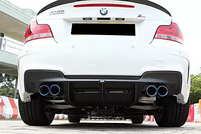 2008–2013 BMW 1M RZ Style Carbon Fiber Rear Lip & Diffuser Undertray 2008–2013 BMW 1M RZ Style Carbon Fiber Rear Lip & Diffuser Undertray
