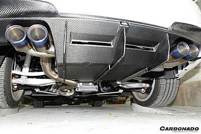 2008–2013 BMW 1M RZ Style Carbon Fiber Rear Lip & Diffuser Undertray 2008–2013 BMW 1M RZ Style Carbon Fiber Rear Lip & Diffuser Undertray