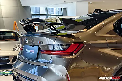 BKSSII Style Carbon Fiber Trunk Wing with Wing Legs β BMW M3 G80 BKSSII Style Carbon Fiber Trunk Wing with Wing Legs β BMW M3 G80