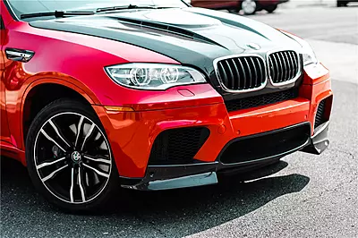 2008β2014 BMW E70/E71 X5M & X6M AK Style Carbon Fiber Front Lip 2008β2014 BMW E70/E71 X5M & X6M AK Style Carbon Fiber Front Lip