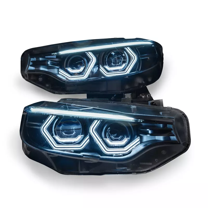 Pre-Built Vision Concept Blue Half X Retrofit Headlights – F8X M3/M4 & F32 Coupe Pre-Built Vision Concept Blue Half X Retrofit Headlights – F8X M3/M4 & F32 Coupe
