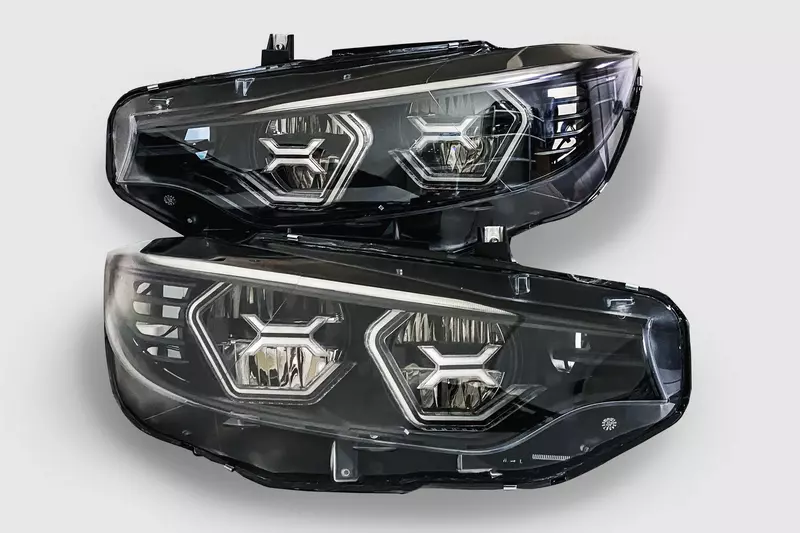 Pre-Built F8X F80 M3, F82/F83 M4, F32/F36 Vision Concept Headlights with Blue Concept X Pre-Built F8X F80 M3, F82/F83 M4, F32/F36 Vision Concept Headlights with Blue Concept X