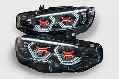 Pre-Built Vision Concept Headlights with Red Concept X β F8X M3/M4 & F32/F36 (2014β2017 LED Only) Pre-Built Vision Concept Headlights with Red Concept X β F8X M3/M4 & F32/F36 (2014β2017 LED Only)