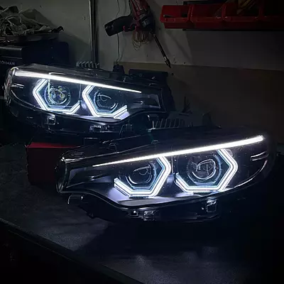 BMW F32 4 Series / F80 M3 / F82 M4 Vision Retrofit (2018β2020 Non-Adaptive LCI LED Headlights Only) BMW F32 4 Series / F80 M3 / F82 M4 Vision Retrofit (2018β2020 Non-Adaptive LCI LED Headlights Only)