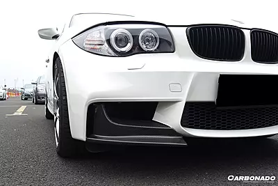 2008–2013 BMW 1M AF Style Carbon Fiber Front Lip Splitter 2008–2013 BMW 1M AF Style Carbon Fiber Front Lip Splitter