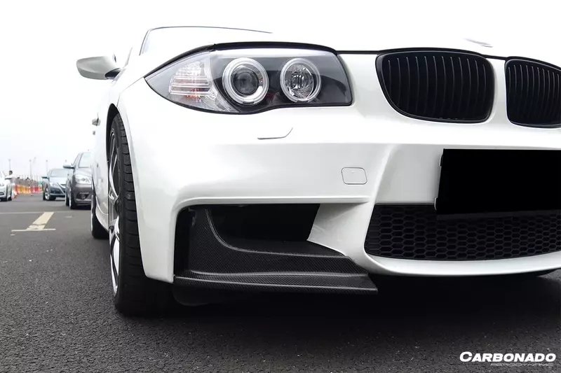 2008–2013 BMW 1M AF Style Carbon Fiber Front Lip Splitter