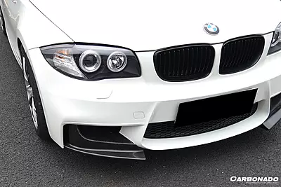 2008–2013 BMW 1M AF Style Carbon Fiber Front Lip Splitter 2008–2013 BMW 1M AF Style Carbon Fiber Front Lip Splitter