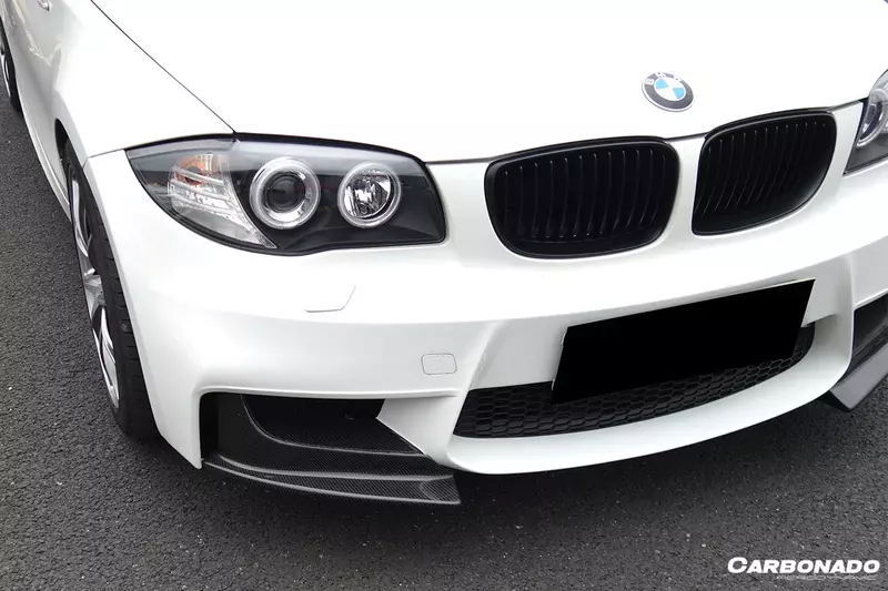 2008–2013 BMW 1M AF Style Carbon Fiber Front Lip Splitter