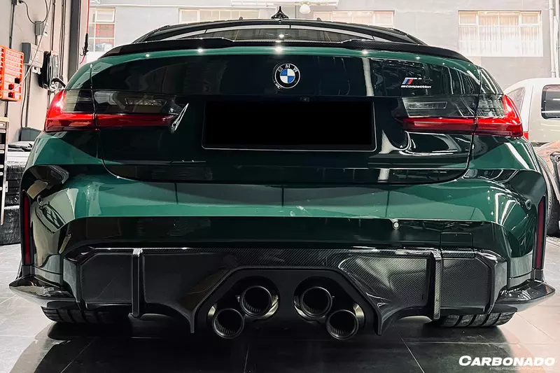 BMW M3 G80 / M4 G82 G83 OEM Style Carbon Fiber Rear Diffuser Trim Lip | 2021–2025