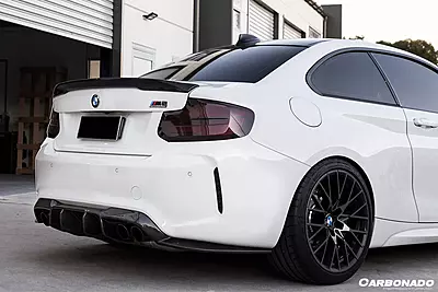 2016β2020 BMW M2 F87 VRS Style Carbon Fiber Rear Lip 2016β2020 BMW M2 F87 VRS Style Carbon Fiber Rear Lip