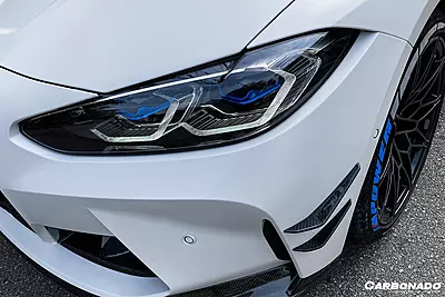 BMW M3 G80 / M4 G82 G83 MP Style Carbon Fiber Front Canards | 2021–2025 BMW M3 G80 / M4 G82 G83 MP Style Carbon Fiber Front Canards | 2021–2025