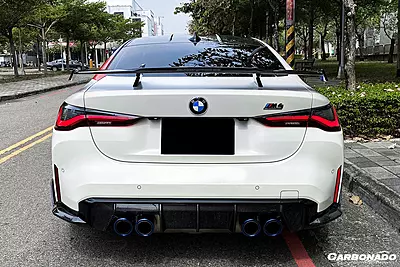BMW M3 G80, M4 G82/G83, G20 3 Series, G22 4 Series MP Style Carbon Fiber Trunk Spoiler Wing (2021+) BMW M3 G80, M4 G82/G83, G20 3 Series, G22 4 Series MP Style Carbon Fiber Trunk Spoiler Wing (2021+)