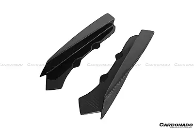 BMW M3 F80 & M4 F82 SM Style Carbon Fiber Rear Caps | 2014–2020 BMW M3 F80 & M4 F82 SM Style Carbon Fiber Rear Caps | 2014–2020