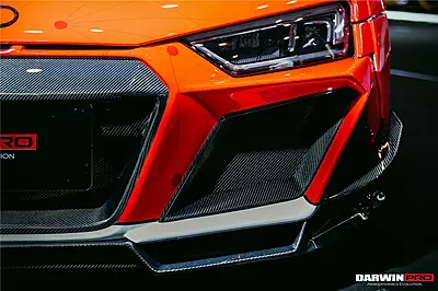 Audi R8 Coupe & Spyder IMPII Style Partial Carbon Fiber Front Bumper | Aggressive Aero Upgrade Audi R8 Coupe & Spyder IMPII Style Partial Carbon Fiber Front Bumper | Aggressive Aero Upgrade